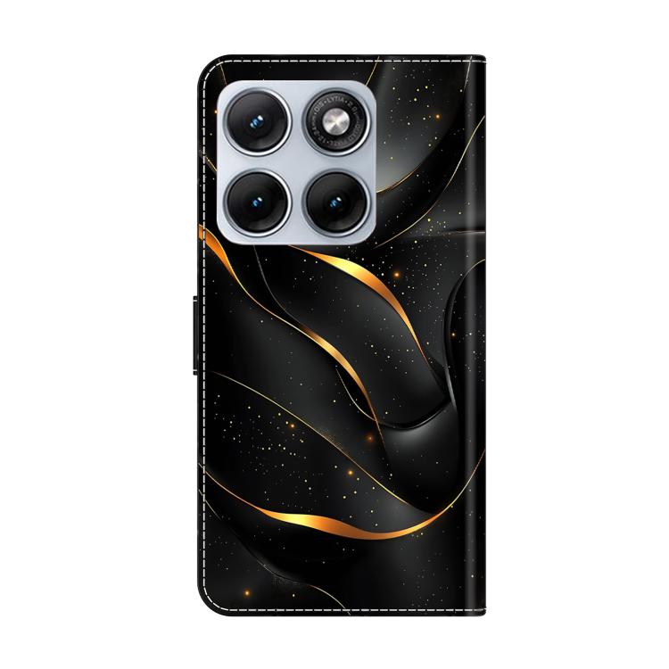 For Motorola Edge 70 Fusion 5G Crystal-Like Painted Vegan Leather Phone Case