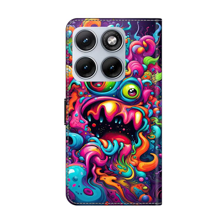 For Motorola Edge 70 Fusion 5G Crystal-Like Painted Vegan Leather Phone Case