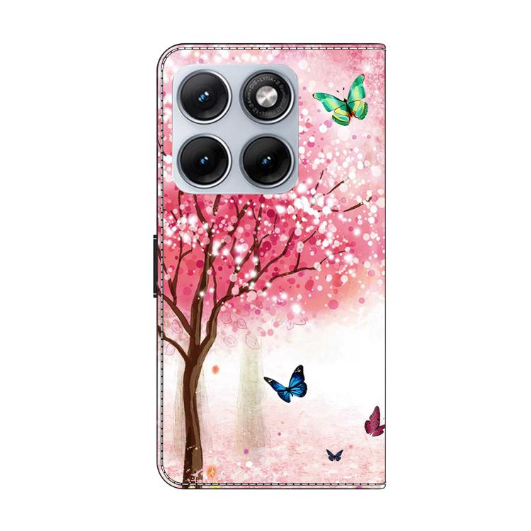 For Motorola Edge 70 Fusion 5G Crystal-Like Painted Vegan Leather Phone Case