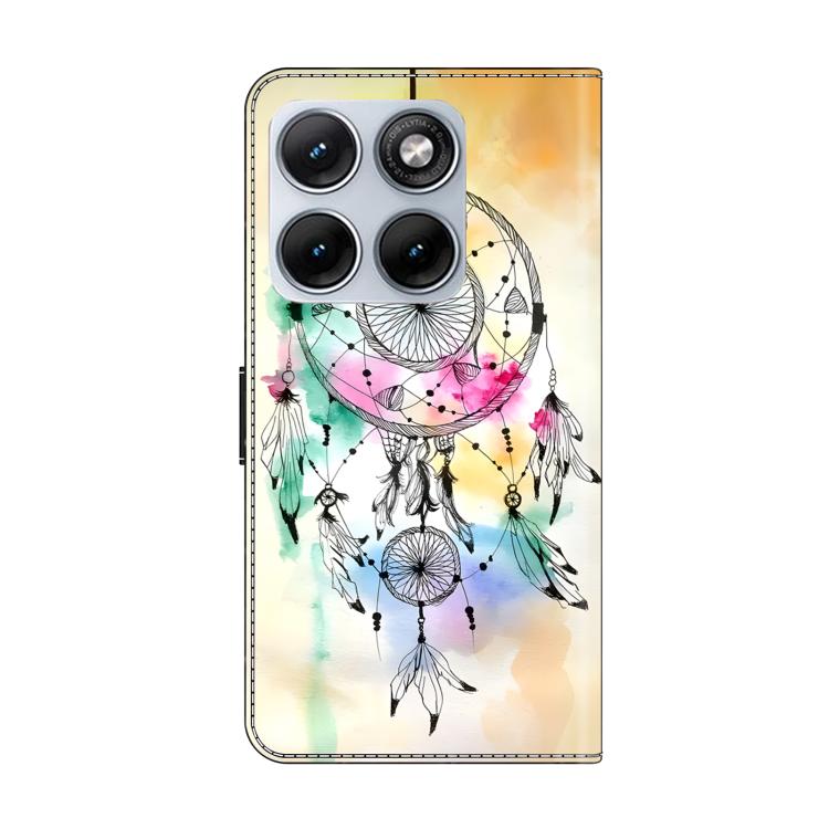 For Motorola Edge 70 Fusion 5G Crystal-Like Painted Vegan Leather Phone Case