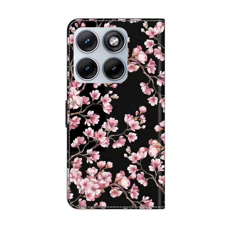 For Motorola Edge 70 Fusion 5G Crystal-Like Painted Vegan Leather Phone Case
