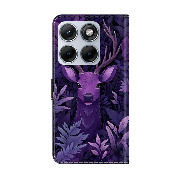 For Motorola Edge 70 Fusion 5G Crystal-Like Painted Vegan Leather Phone Case