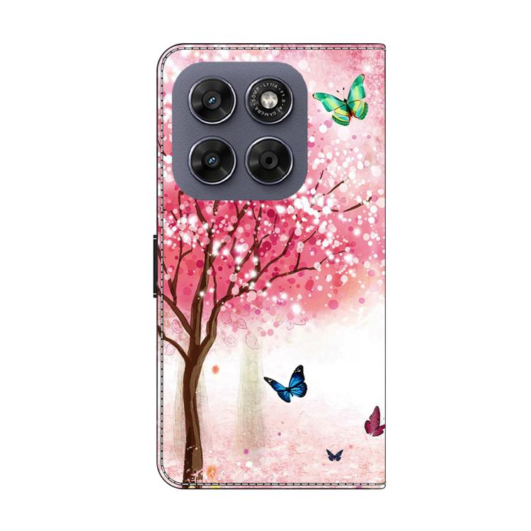For Motorola Moto G57 5G Crystal-Like Painted Vegan Leather Phone Case