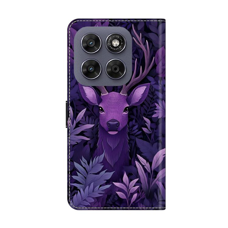 For Motorola Moto G57 5G Crystal-Like Painted Vegan Leather Phone Case