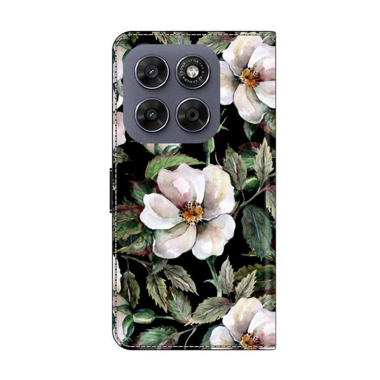 For Motorola Moto G67 / G77 5G Crystal-Like Painted Vegan Leather Phone Case