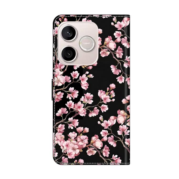 For Honor 600 Lite Global Crystal-Like Painted Vegan Leather Phone Case