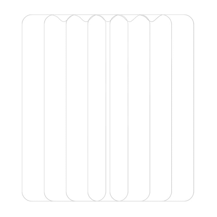 For Infinix Hot 12 Pro 5pcs / Pack Do As You Wish HD Tempered Glass Film - Transparent