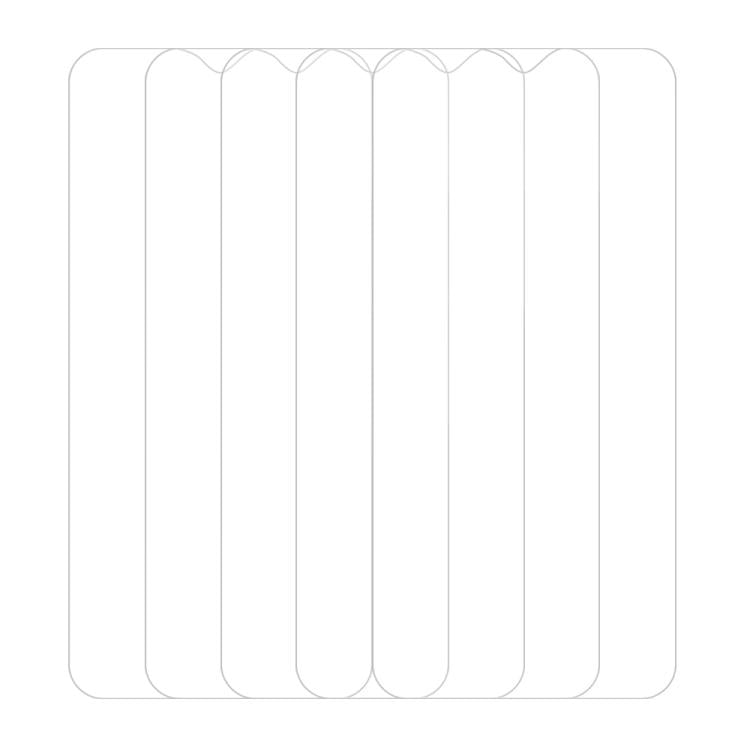 For Infinix Hot 10T 5pcs / Pack Do As You Wish HD Tempered Glass Film - Transparent