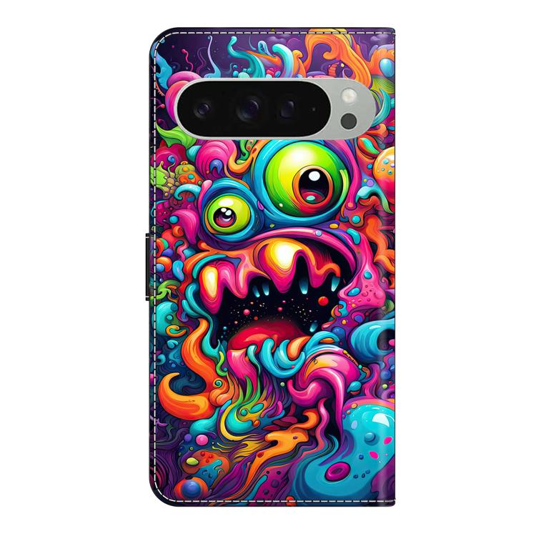 For Google Pixel 10 Pro Crystal-Like Painted Vegan Leather Phone Case
