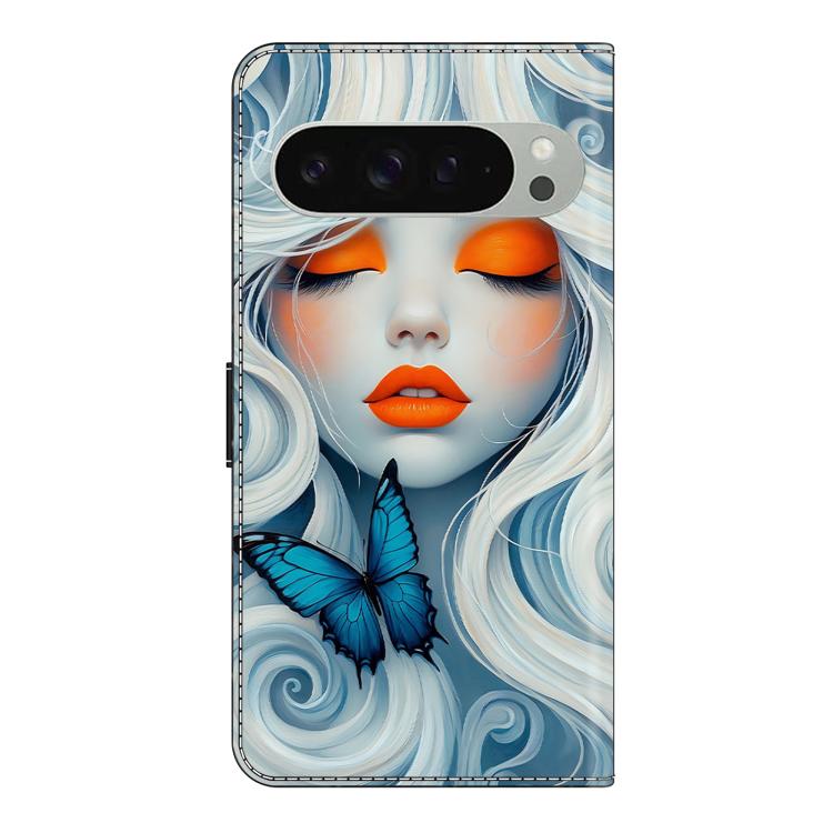 For Google Pixel 10 Pro Crystal-Like Painted Vegan Leather Phone Case