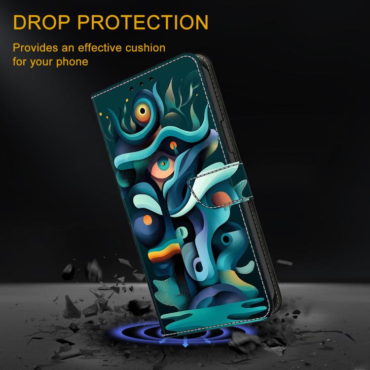 For Google Pixel 10 Pro XL Crystal-Like Painted Vegan Leather Phone Case