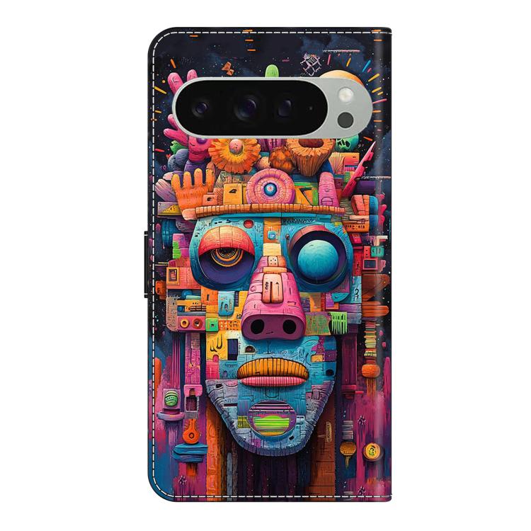 For Google Pixel 10 Pro XL Crystal-Like Painted Vegan Leather Phone Case
