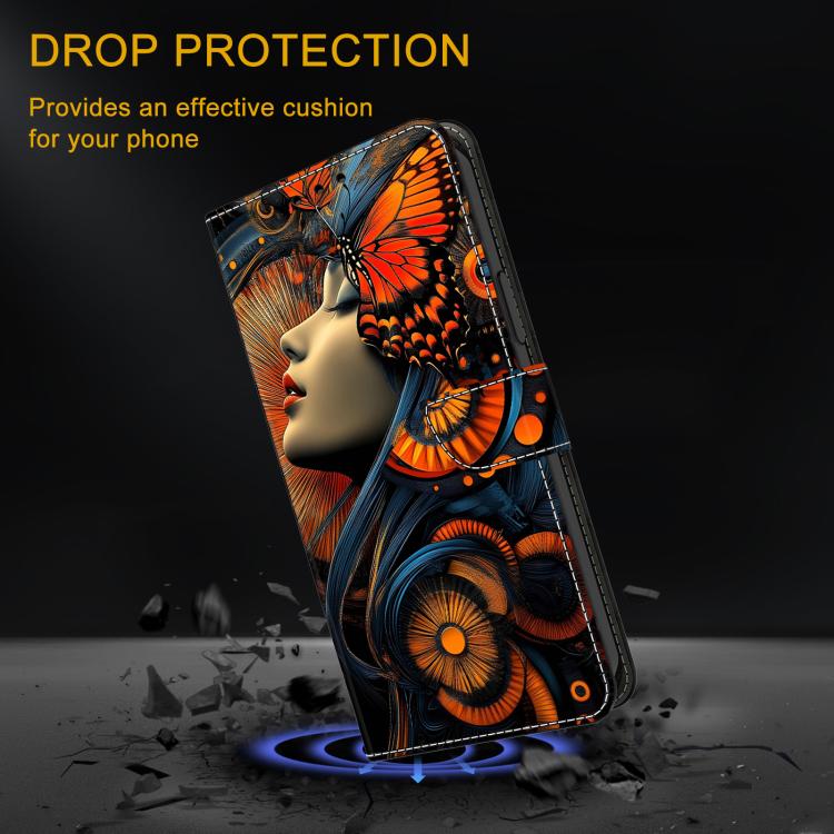 For Google Pixel 8a Crystal-Like Painted Vegan Leather Phone Case