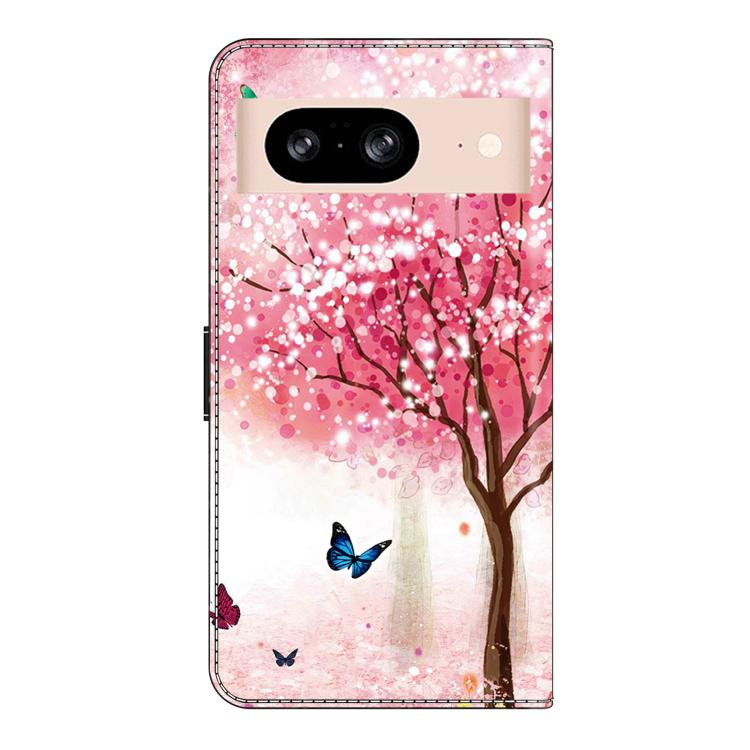 For Google Pixel 8a Crystal-Like Painted Vegan Leather Phone Case