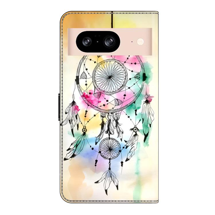 For Google Pixel 8a Crystal-Like Painted Vegan Leather Phone Case