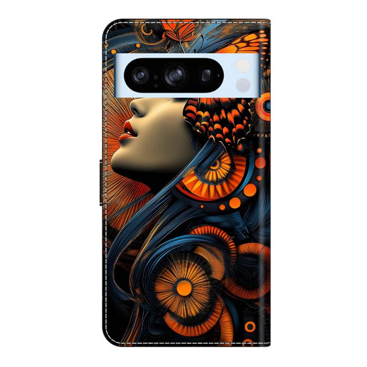 For Google Pixel 8 Pro Crystal-Like Painted Vegan Leather Phone Case