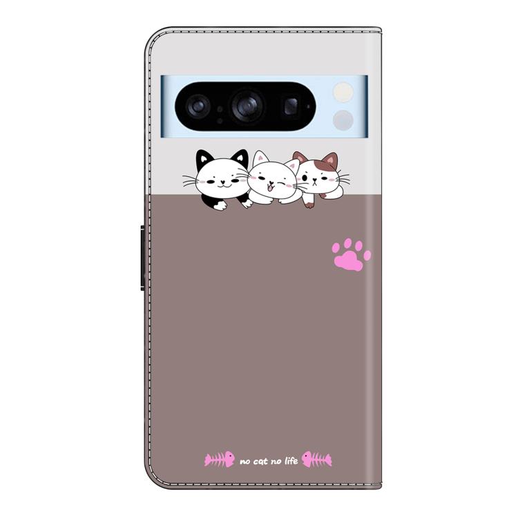 For Google Pixel 8 Pro Crystal-Like Painted Vegan Leather Phone Case