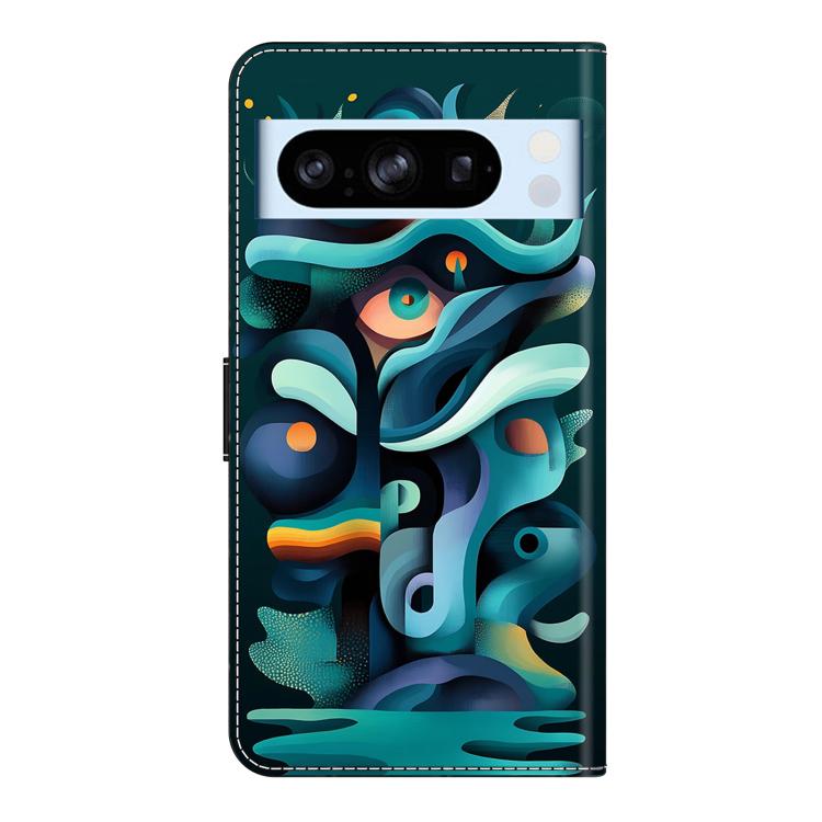 For Google Pixel 8 Pro Crystal-Like Painted Vegan Leather Phone Case