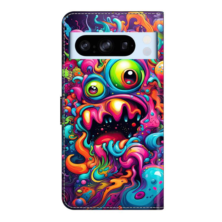 For Google Pixel 8 Pro Crystal-Like Painted Vegan Leather Phone Case