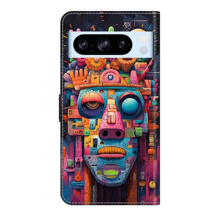 For Google Pixel 8 Pro Crystal-Like Painted Vegan Leather Phone Case