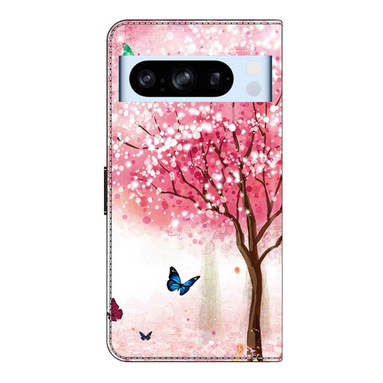 For Google Pixel 8 Pro Crystal-Like Painted Vegan Leather Phone Case