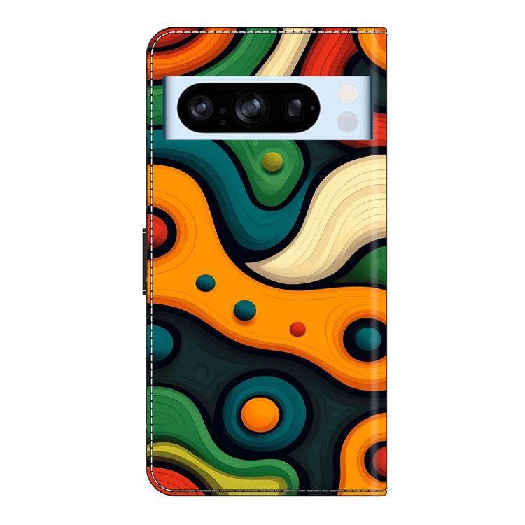 For Google Pixel 8 Pro Crystal-Like Painted Vegan Leather Phone Case