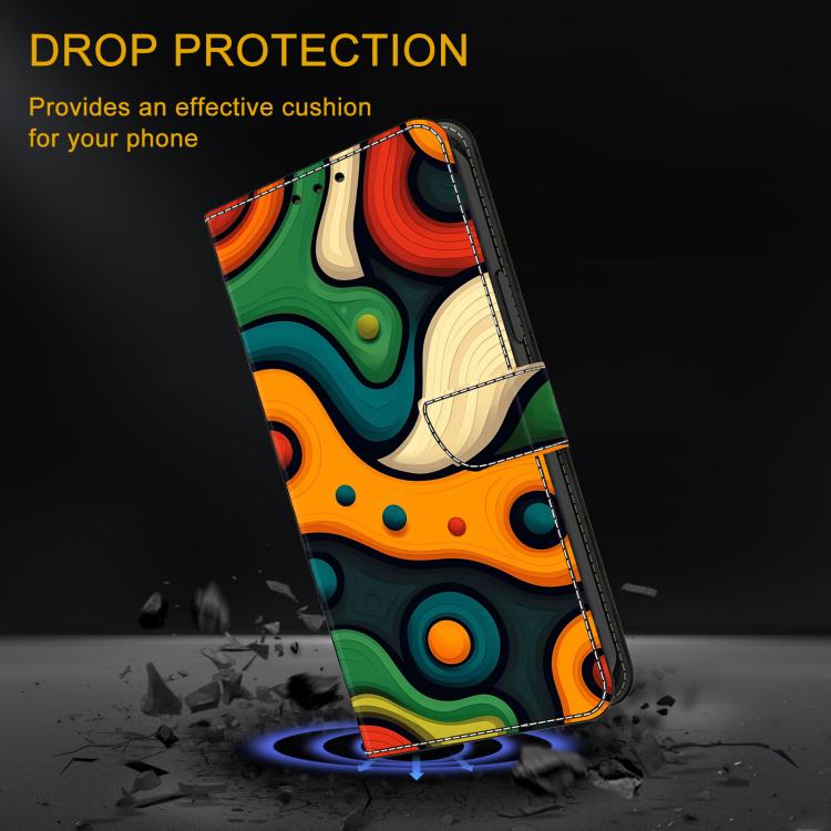 For Google Pixel 8 Pro Crystal-Like Painted Vegan Leather Phone Case