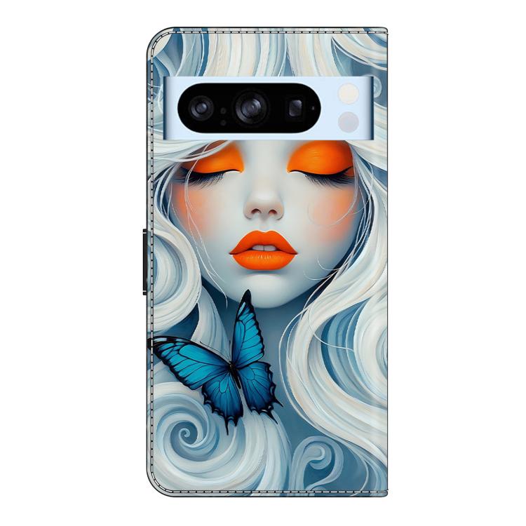 For Google Pixel 8 Pro Crystal-Like Painted Vegan Leather Phone Case