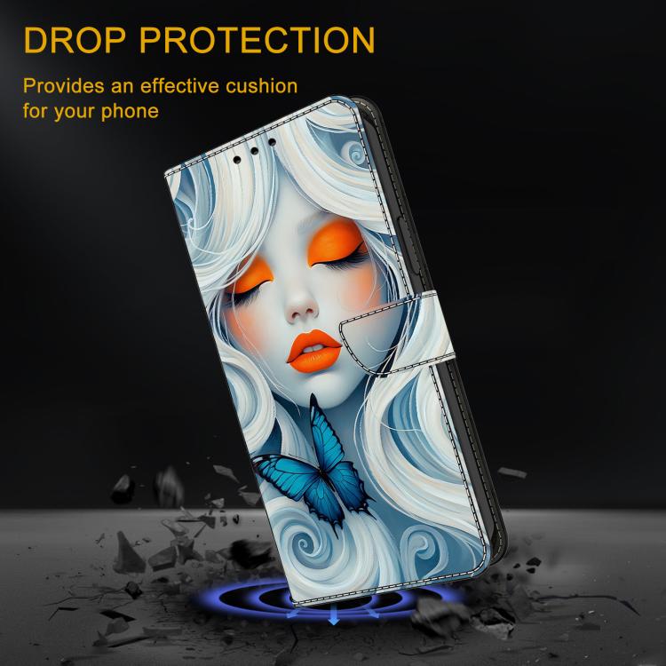 For Google Pixel 8 Pro Crystal-Like Painted Vegan Leather Phone Case