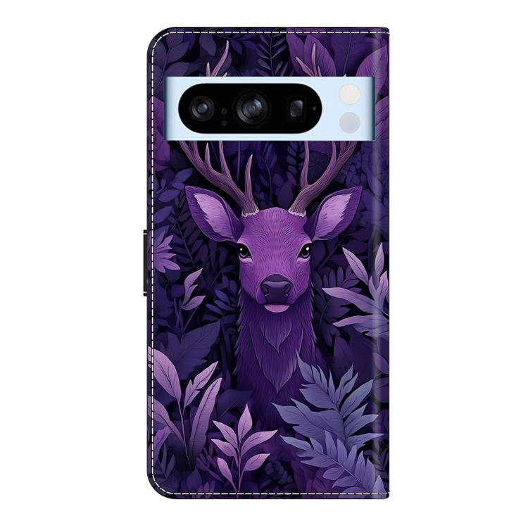 For Google Pixel 8 Pro Crystal-Like Painted Vegan Leather Phone Case
