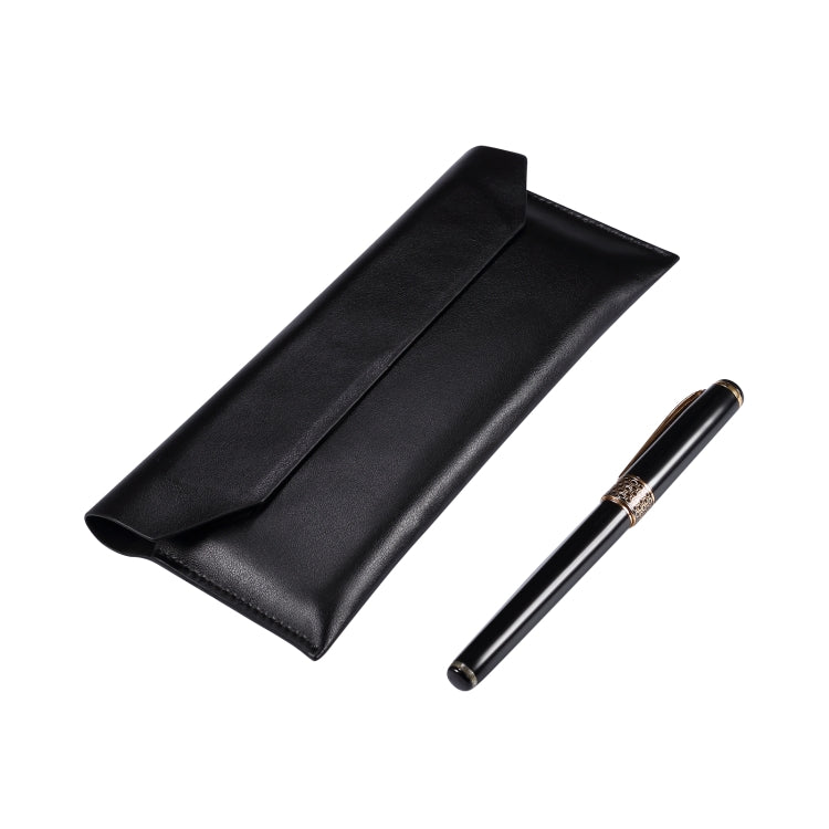 Magnetic Genuine Leather Horizontal Flip Protective Case for 6.1-6.7 inch Smartphones
