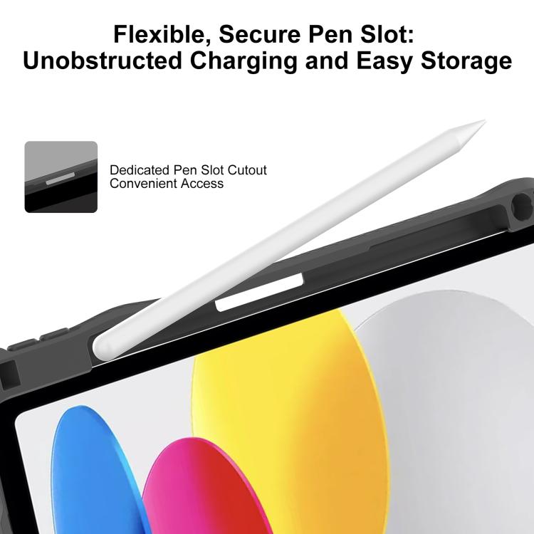 For iPad 2025 / 2022 Mutural LiShi Series Y-shaped Multi-fold Vegan Leather Tablet Case