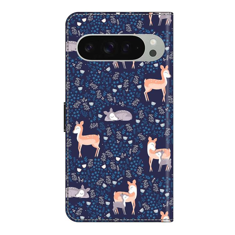 For Google Pixel 10 / 10 Pro / 9 / 9 Pro Crystal-Like Painted Vegan Leather Phone Case