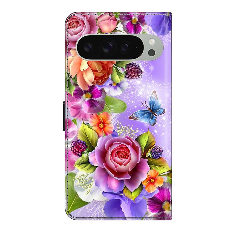 For Google Pixel 10 / 10 Pro / 9 / 9 Pro Crystal-Like Painted Vegan Leather Phone Case