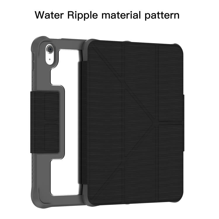 For iPad 2025 / 2022 Mutural WenLan Series Y-shaped Multi-fold Vegan Leather Tablet Case