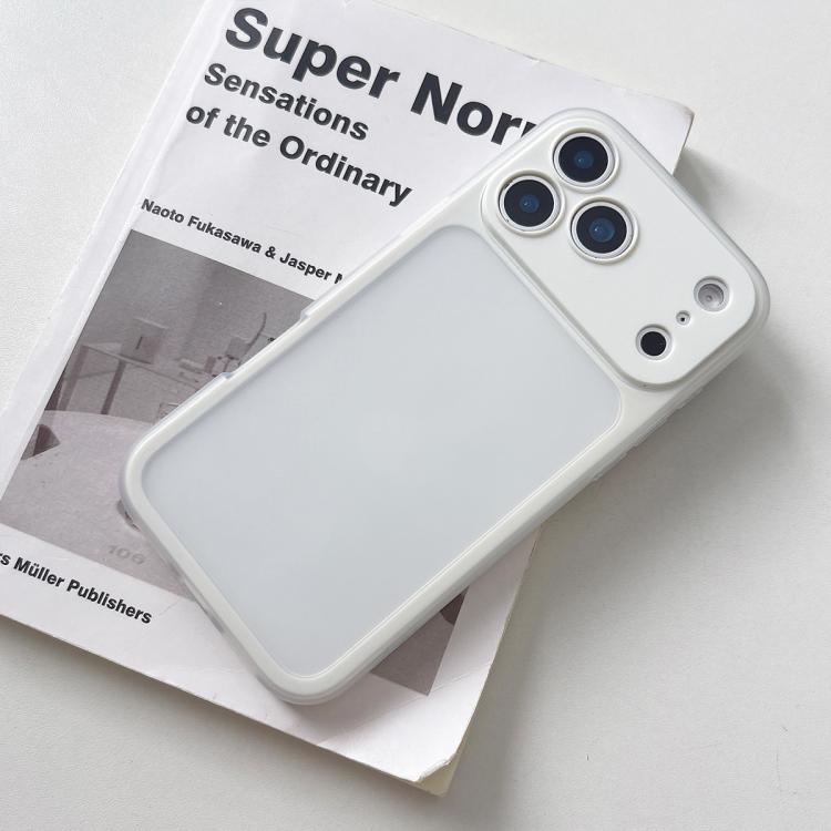 For iPhone 17 Pro Max Large Window Precision Hole Skin Feel TPU Hybrid PC Phone Case
