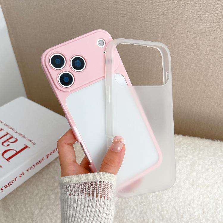 For iPhone 13 Large Window Precision Hole Skin Feel TPU Hybrid PC Phone Case