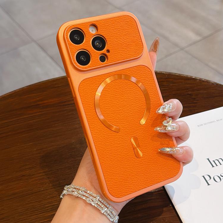 For iPhone 15 Pro Max Litchi Texture Vegan Leather Magnetic Phone Case