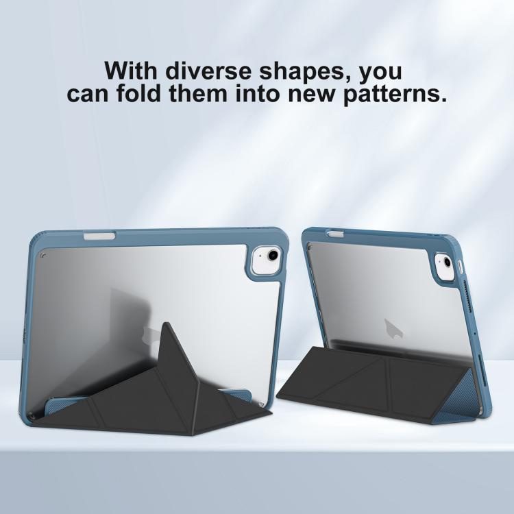 For iPad 2025 / 2022 Mutural XingZuan Series Y-shaped Multi-fold Vegan Leather Tablet Case