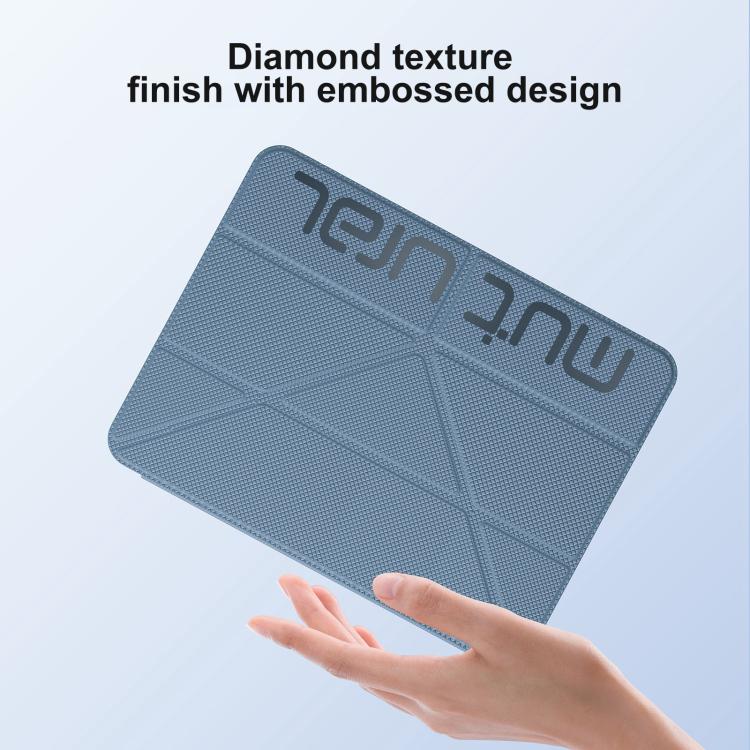 For iPad 2025 / 2022 Mutural XingZuan Series Y-shaped Multi-fold Vegan Leather Tablet Case