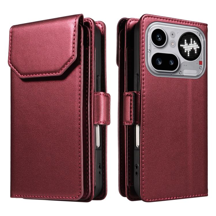 For Nothing Phone 4a Pro Multi Card Wallet Leather Phone Case with Strap