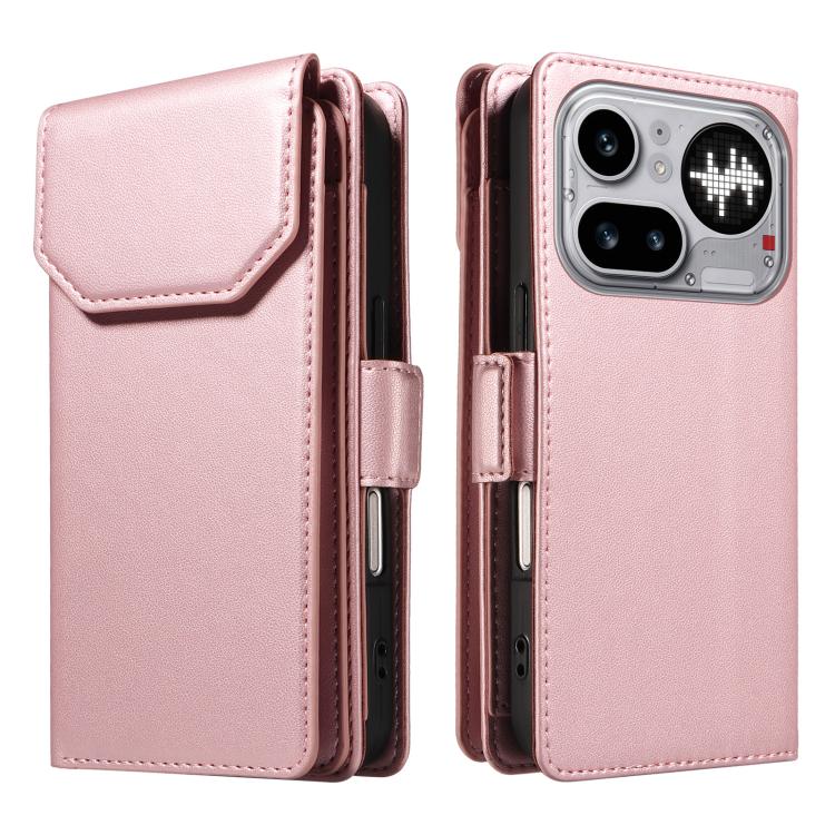 For Nothing Phone 4a Pro Multi Card Wallet Leather Phone Case with Strap