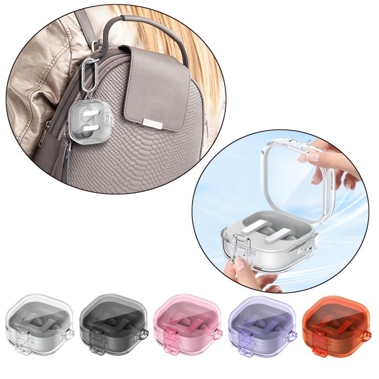 For Samsung Galaxy Buds4 / Buds4 Pro Transparent Wireless Earphones Case