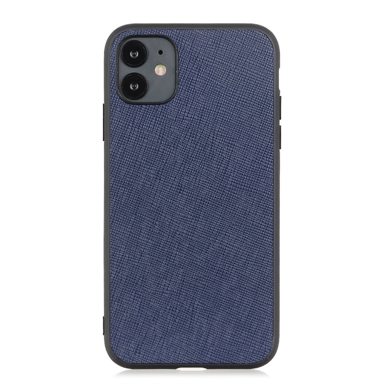 For iPhone 12 mini Hella Cross Texture Genuine Leather Protective Case