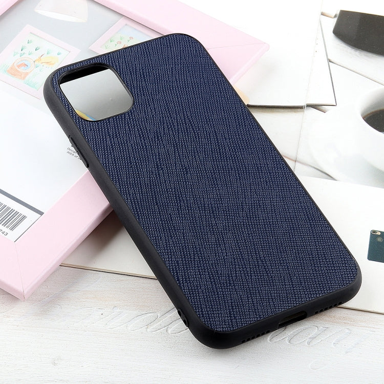 For iPhone 12 Pro Max Hella Cross Texture Genuine Leather Protective Case