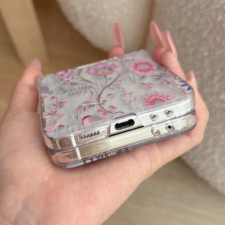 For Samsung Galaxy Z Flip6 Delicate Pink Floral Pattern Phone Case