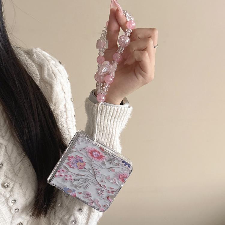 For Samsung Galaxy Z Flip6 Delicate Pink Floral Pattern Phone Case