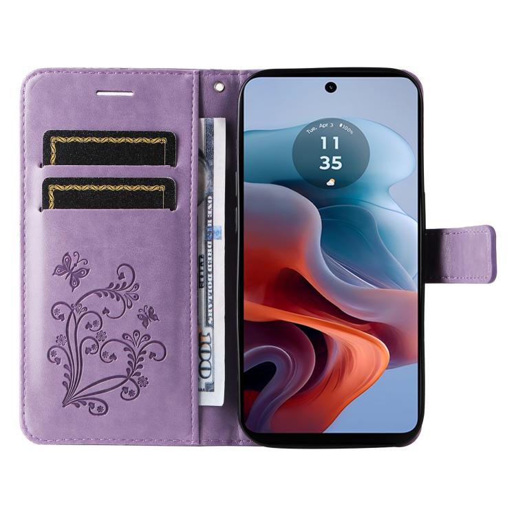 For Motorola Edge 70 Fusion 5G 3D Butterfly Embossed Pattern Flip Leather Phone Case