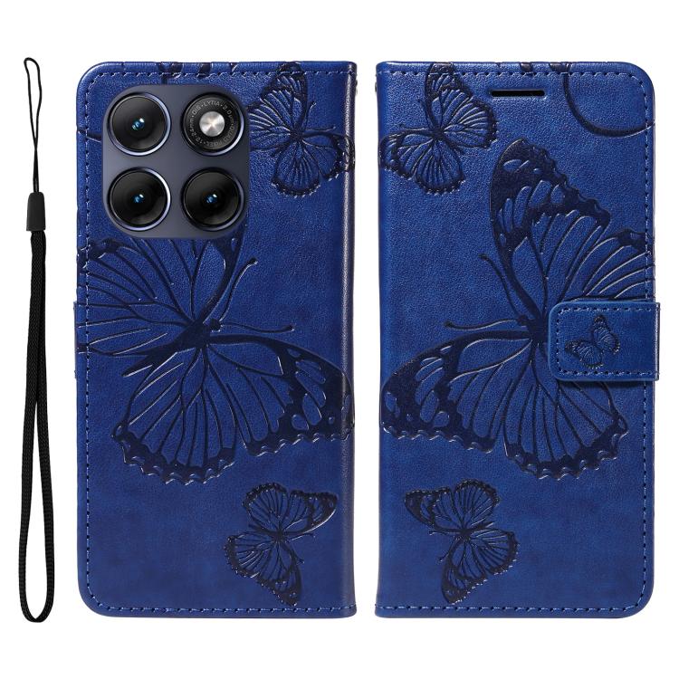 For Motorola Edge 70 Fusion 5G 3D Butterfly Embossed Pattern Flip Leather Phone Case