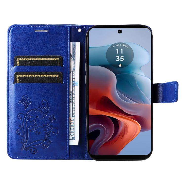 For Motorola Edge 70 Fusion 5G 3D Butterfly Embossed Pattern Flip Leather Phone Case